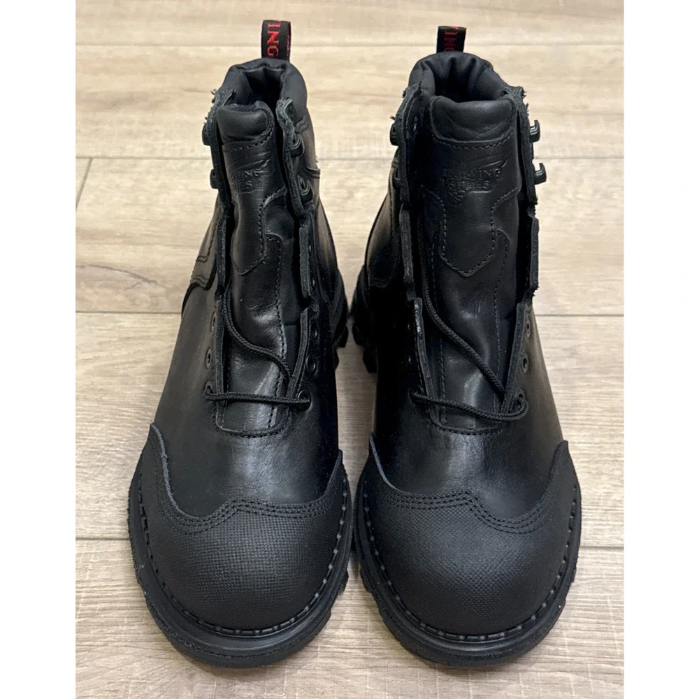 RED WING BLACK 2411 BURNSIDE 6-INCH WATERPROOF SAFETY STEEL TOE WORK BOOTS 8 H